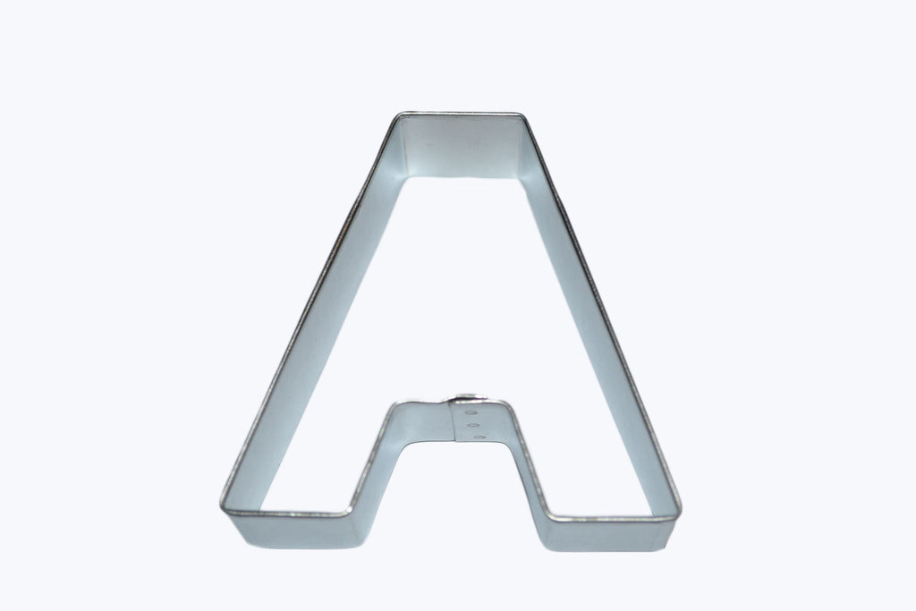 Alphabet Letter A Tin Plate Cookie Cutter