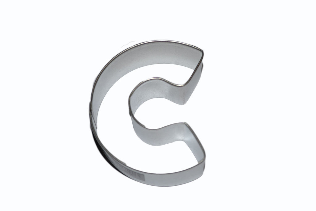 Alphabet Letter C Tin Plate Cookie Cutter