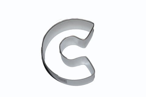 Alphabet Letter C Tin Plate Cookie Cutter
