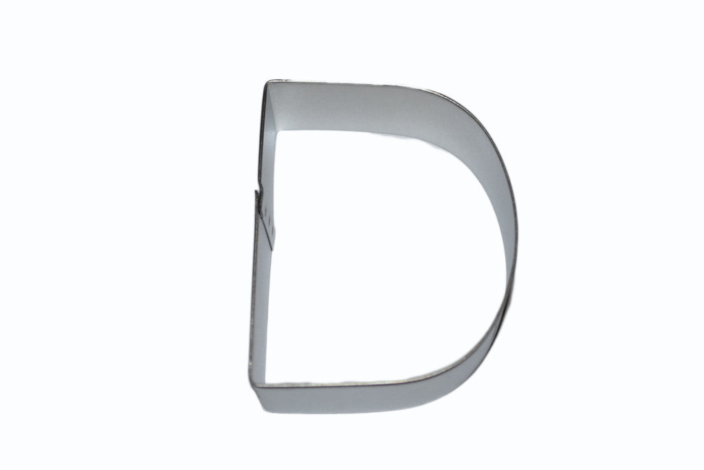 Alphabet Letter D Tin Plate Cookie Cutter