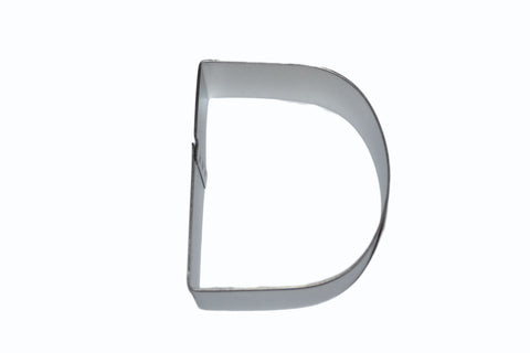 Alphabet Letter D Tin Plate Cookie Cutter