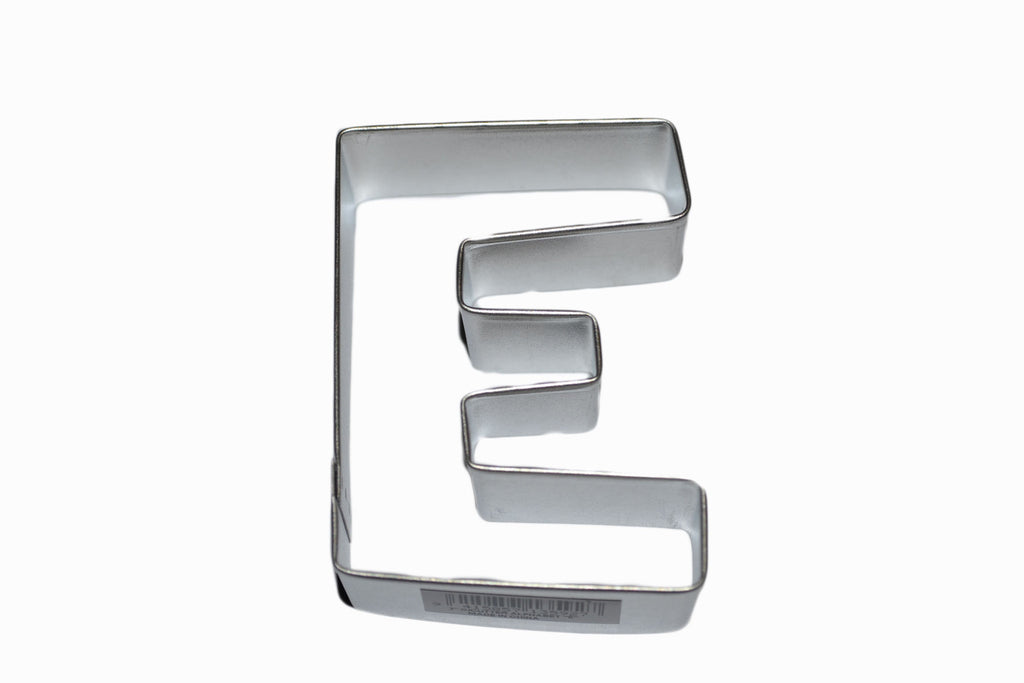 Alphabet Letter E Tin Plate Cookie Cutter