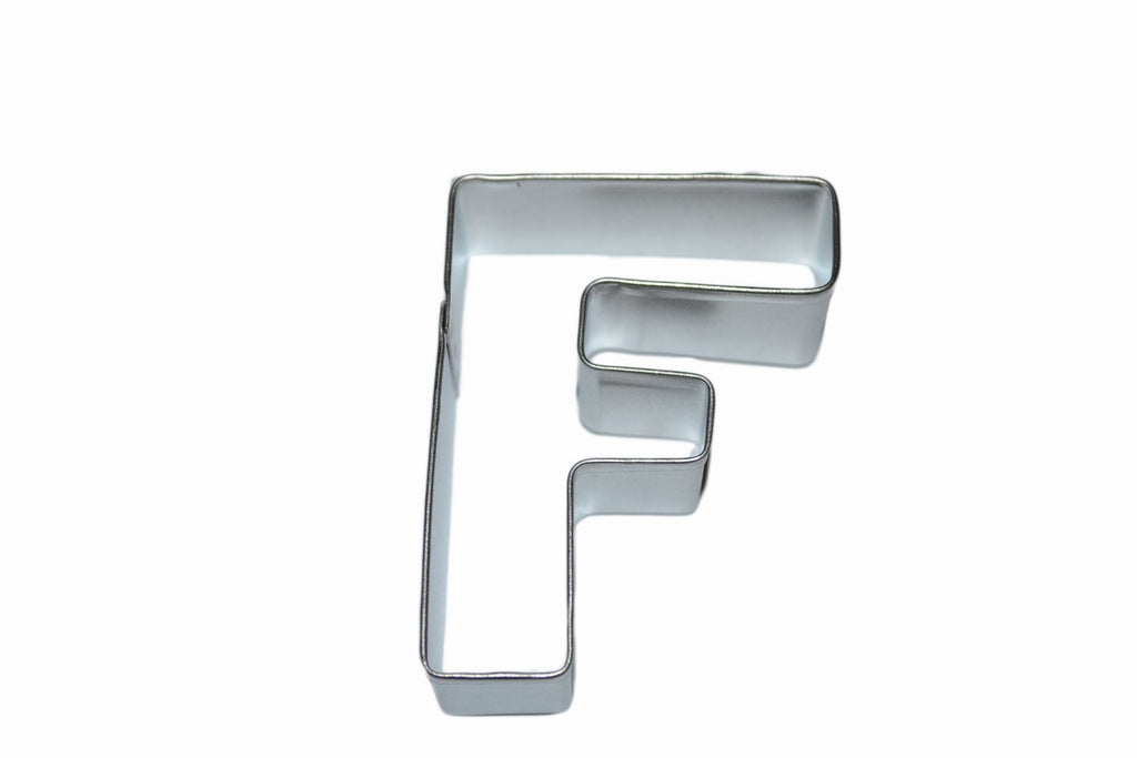 Alphabet Letter F Tin Plate Cookie Cutter