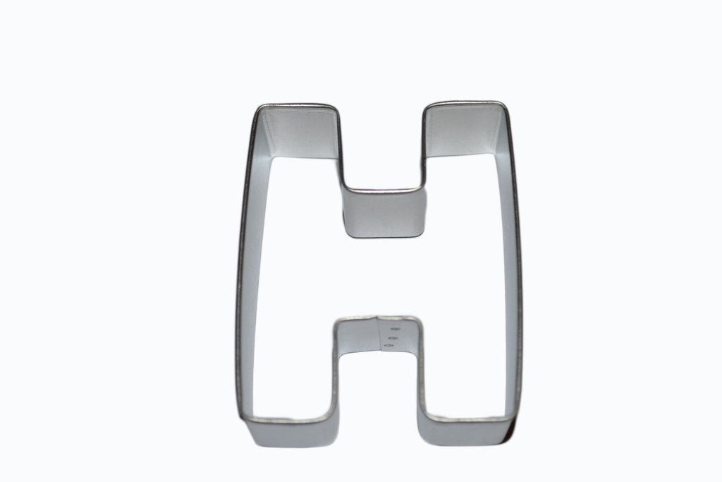 Alphabet Letter H Tin Plate Cookie Cutter
