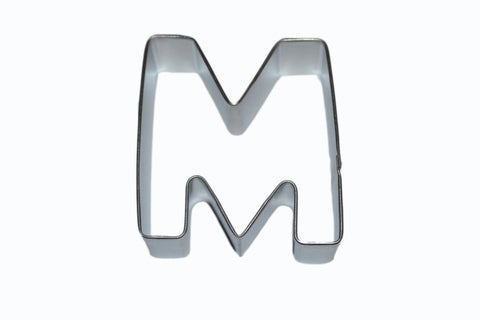 Alphabet Letter M Tin Plate Cookie Cutter