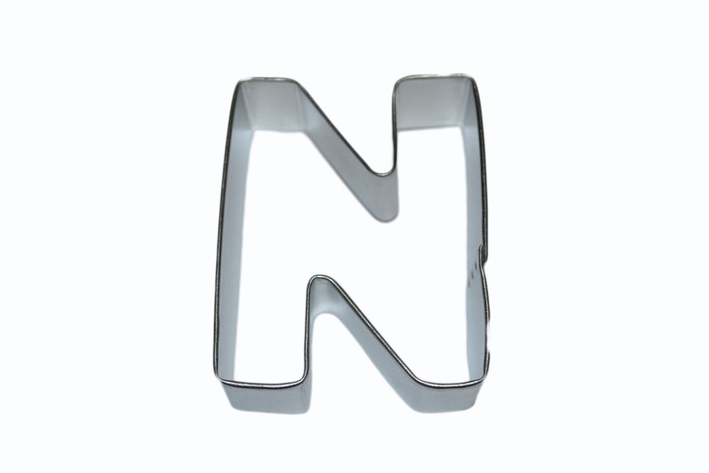 Alphabet Letter N Tin Plate Cookie Cutter