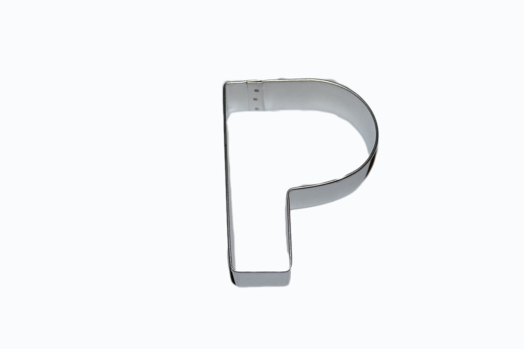 Alphabet Letter P Tin Plate Cookie Cutter