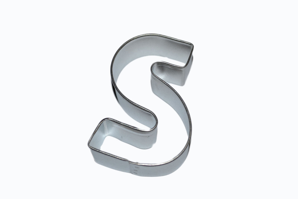 Alphabet Letter S Tin Plate Cookie Cutter