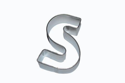 Alphabet Letter S Tin Plate Cookie Cutter