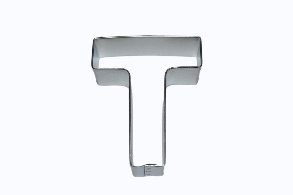 Alphabet Letter T Tin Plate Cookie Cutter
