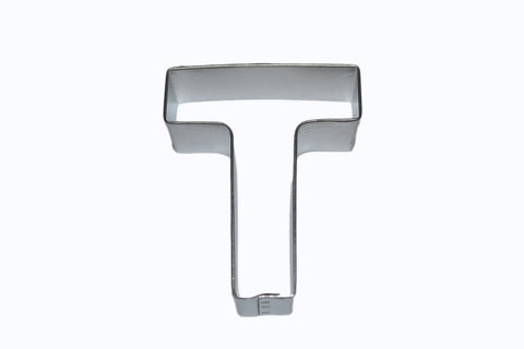 Alphabet Letter T Tin Plate Cookie Cutter