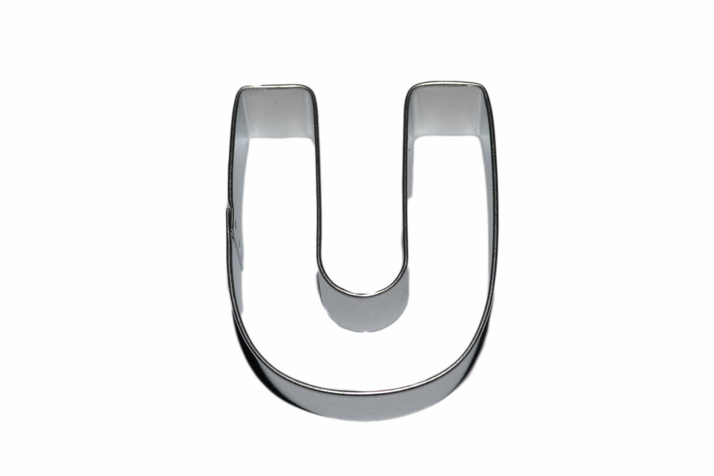 Alphabet Letter U Tin Plate Cookie Cutter