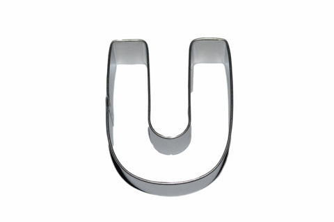 Alphabet Letter U Tin Plate Cookie Cutter