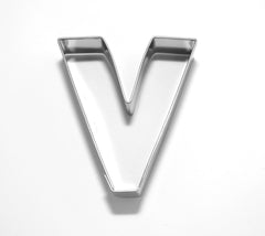 Letter V 6.5 cm  Cookie Cutter Stainless Steel