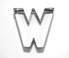 Letter W 6.5 cm  Cookie Cutter Stainless Steel