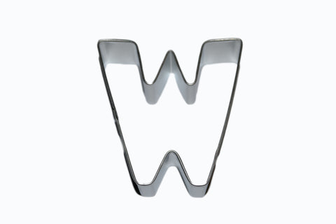 Alphabet Letter W Tin Plate Cookie Cutter