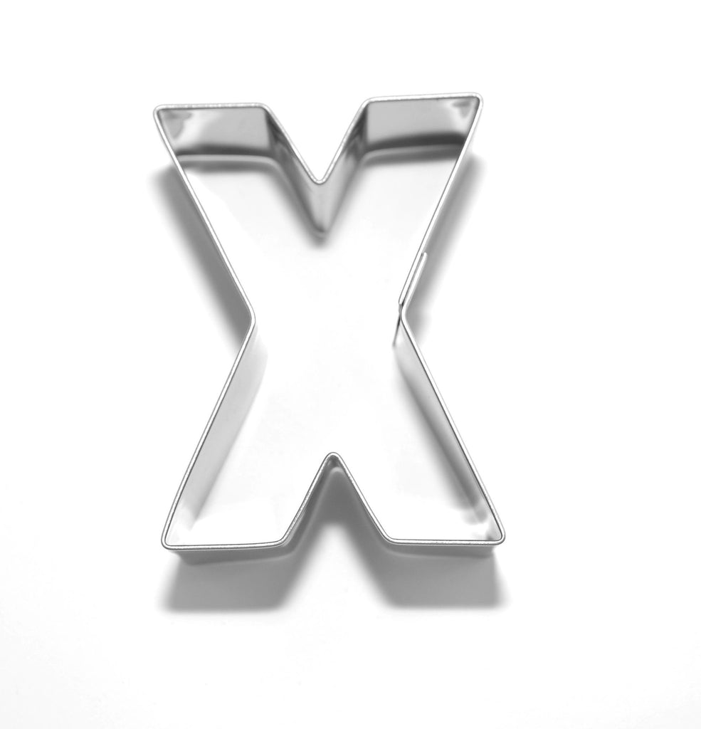 Letter X 6.5 cm  Cookie Cutter Stainless Steel