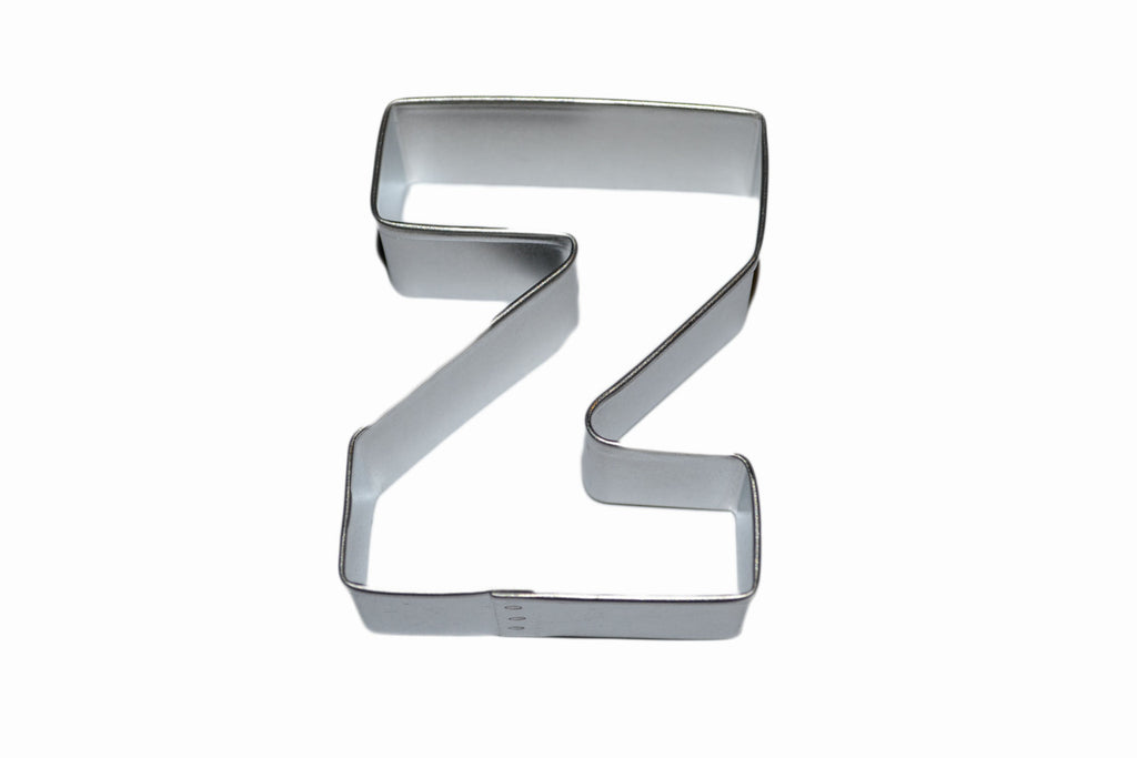 Alphabet Letter Z Tin Plate Cookie Cutter