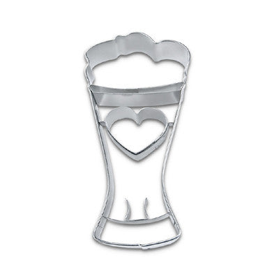 Beer Glass Embossed Cookie Cutter