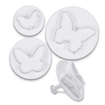 Butterfly Fondant Plunger Cutter Set of 3