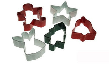 Set of 5 Christmas Cookie Cutters