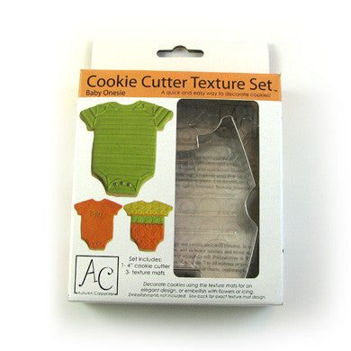 Baby Suit Cookie Cutter & Texture Mat Set