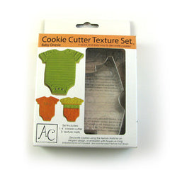 Baby Suit Cookie Cutter & Texture Mat Set