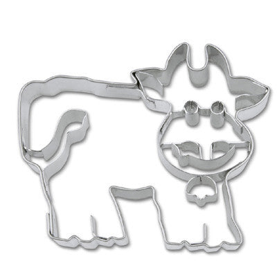 Cow with Embossed Detail Cookie Cutter