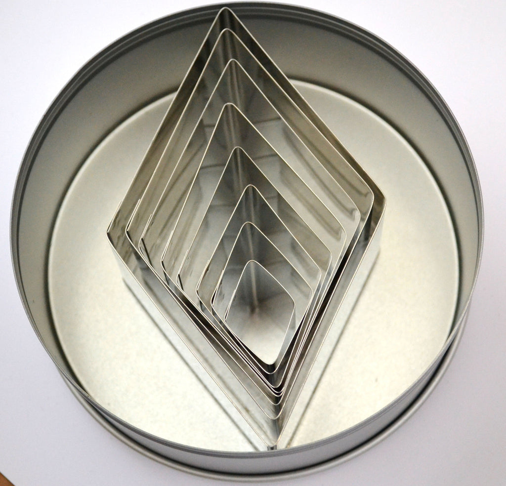 Set of 8 Diamond Cookie Cutters