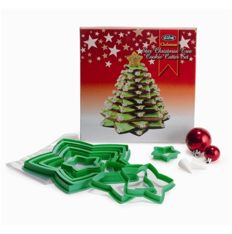 Star Christmas Tree Cookie Cutter Set
