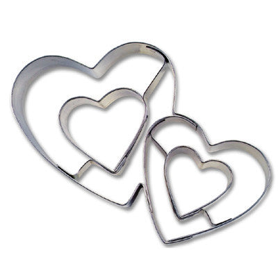 Double Heart 7.5cm Cookie Cutter
