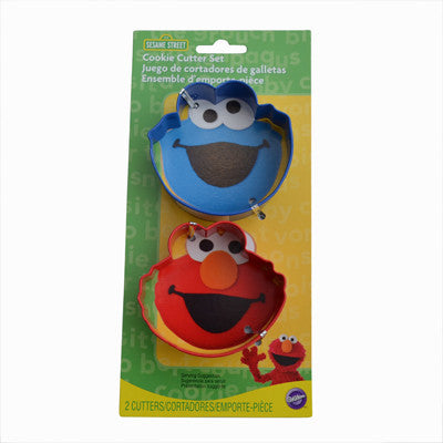Sesame Street Cookie Monster & Elmo Cookie Cutter Set