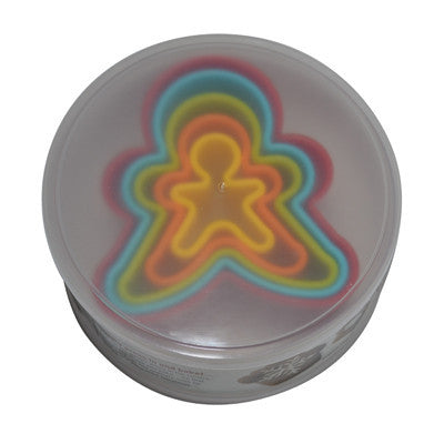 Gingerbread Man Set of 5 Plastic Cookie Cutters