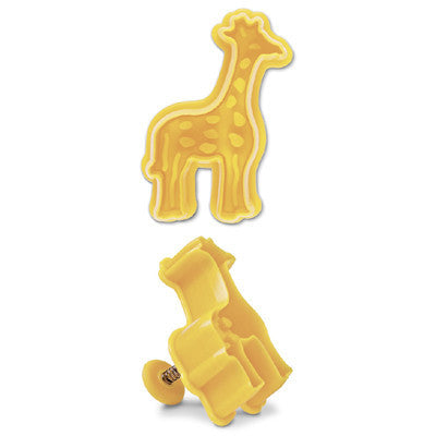 Giraffe Plastic Embossed Cookie Cutter