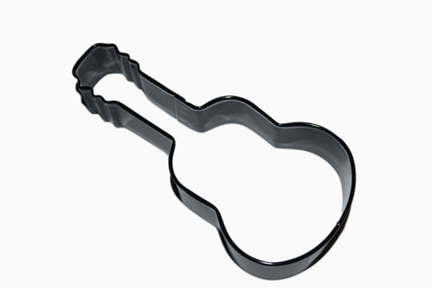 Guitar Black Coloured Tin Plate Cookie Cutter