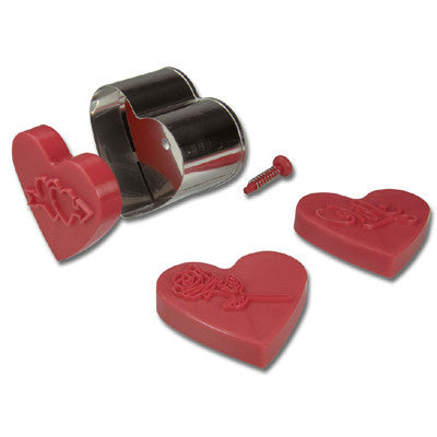 Heart Embossed Ejector Cookie Cutter
