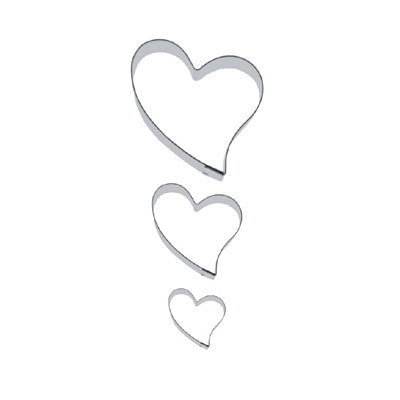 Heart Folk Style Set of 3 Cookie Cutters
