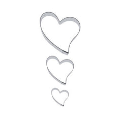 Heart Folk Style Set of 3 Cookie Cutters