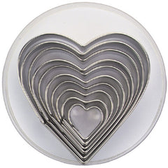 Heart Set of 10 Cookie Cutters