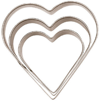 Heart Set of 3 Cookie Cutters