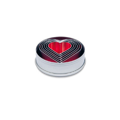 Heart Set of 6 Cookie Cutters