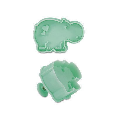 Hippopotamus Plastic Embossed Cookie Cutter
