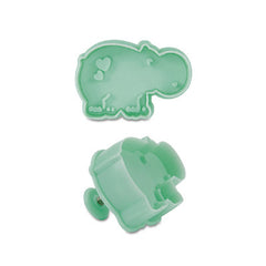 Hippopotamus Plastic Embossed Cookie Cutter