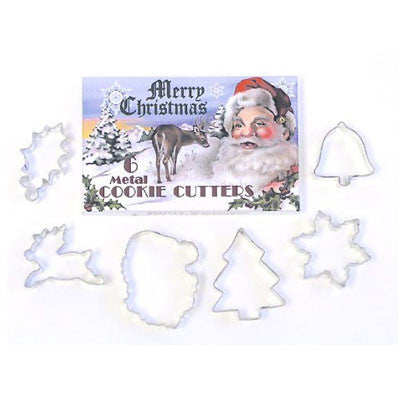 Merry Christmas 6 Piece Cookie Cutter Set