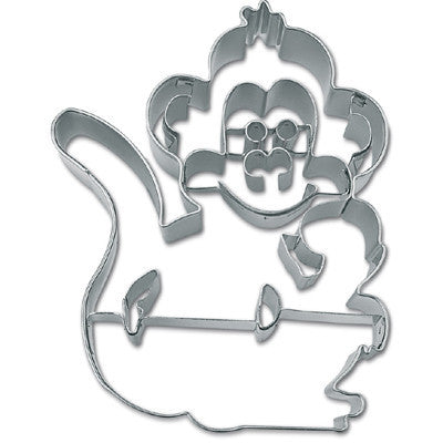 Monkey with Embossed Face Cookie Cutter