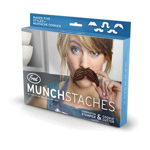 Munchstaches Combination Stamper & Cookie Cutter Set of 5