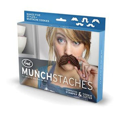 Munchstaches Combination Stamper & Cookie Cutter Set of 5