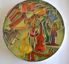 Musical Instruments Set of 12 Cookie Cutters