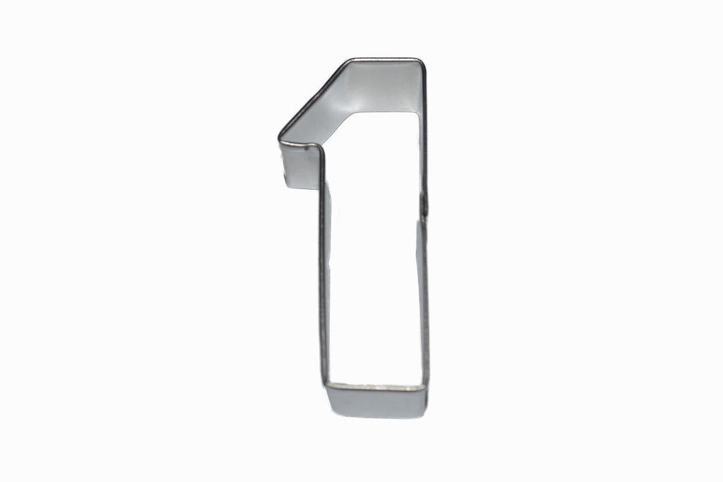 Number 1 Tin Plate Cookie Cutter
