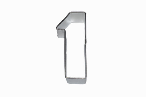 Number 1 Tin Plate Cookie Cutter